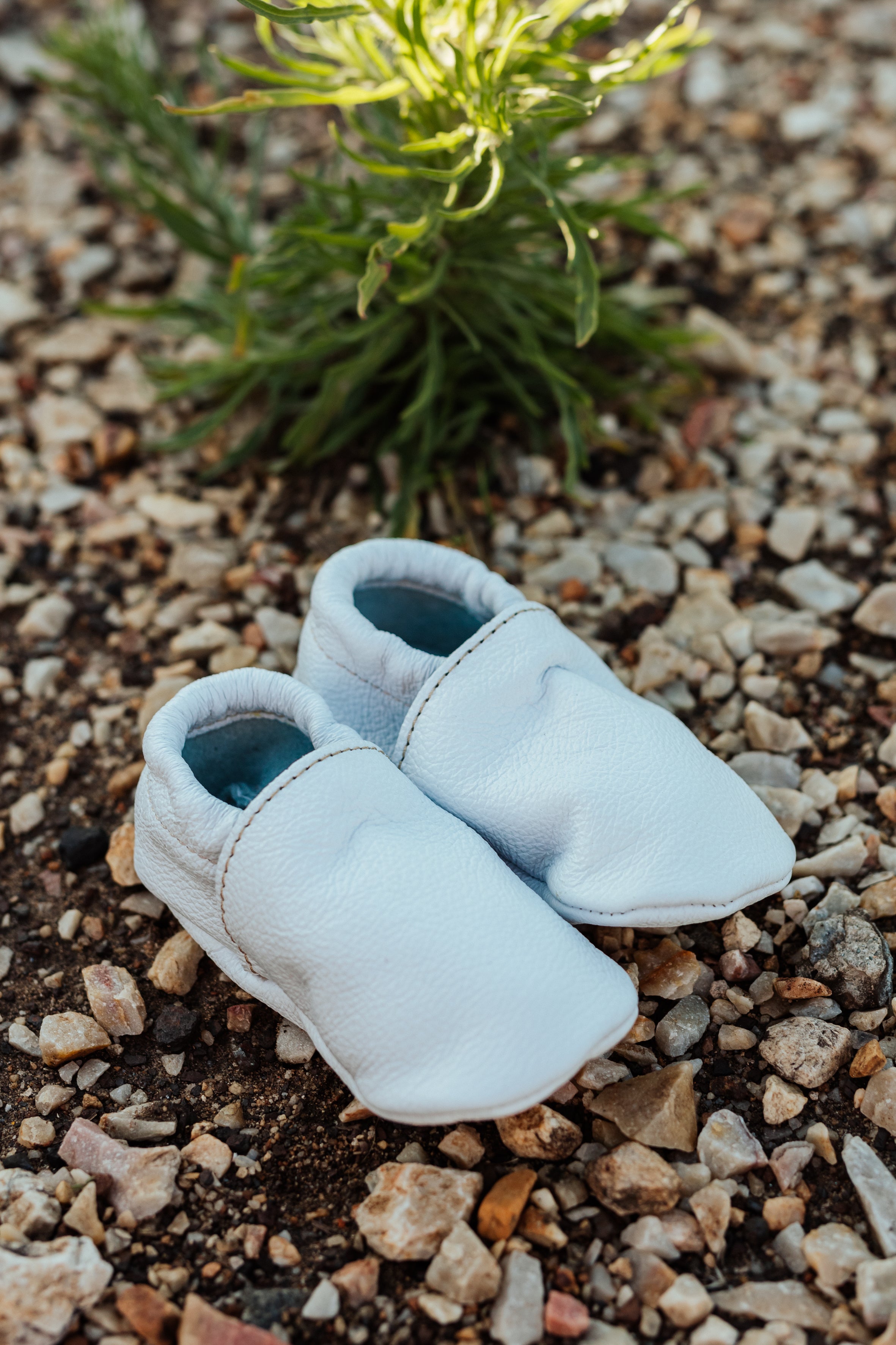 Kids Veldskoen White Slip On