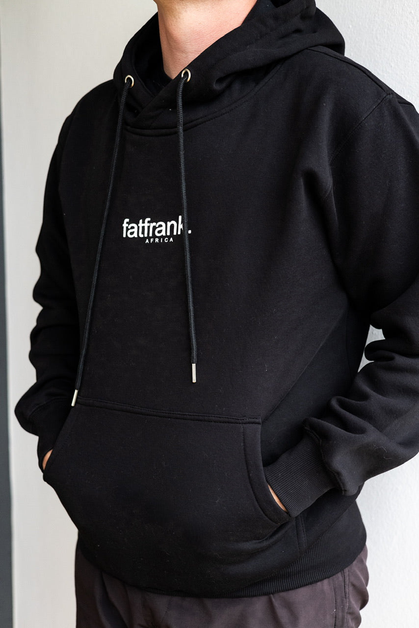 Black Puff Print Hood