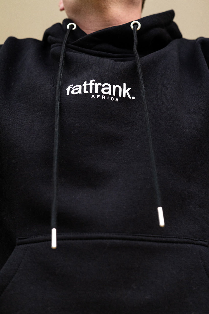 Black Puff Print Hood