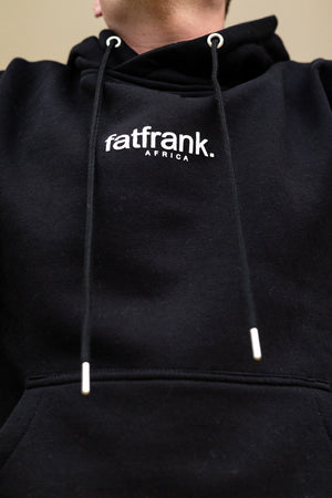 Black Puff Print Hood