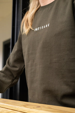 Olive Puff Print Sweater