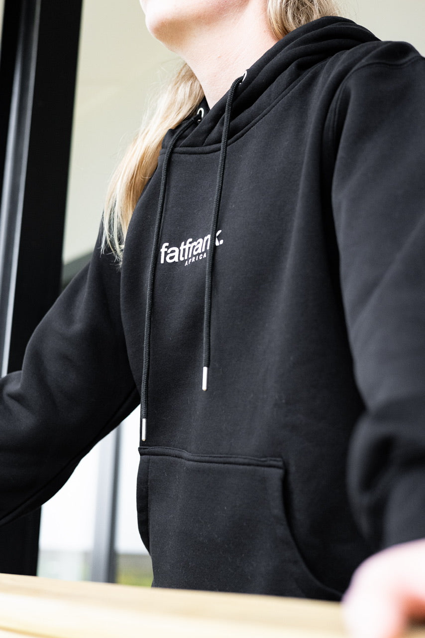 Black Puff Print Hood