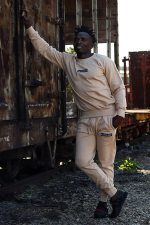 Track top pants beige