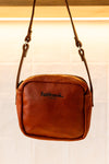 SMALL SQUARE SLING HANDBAG CHERRY