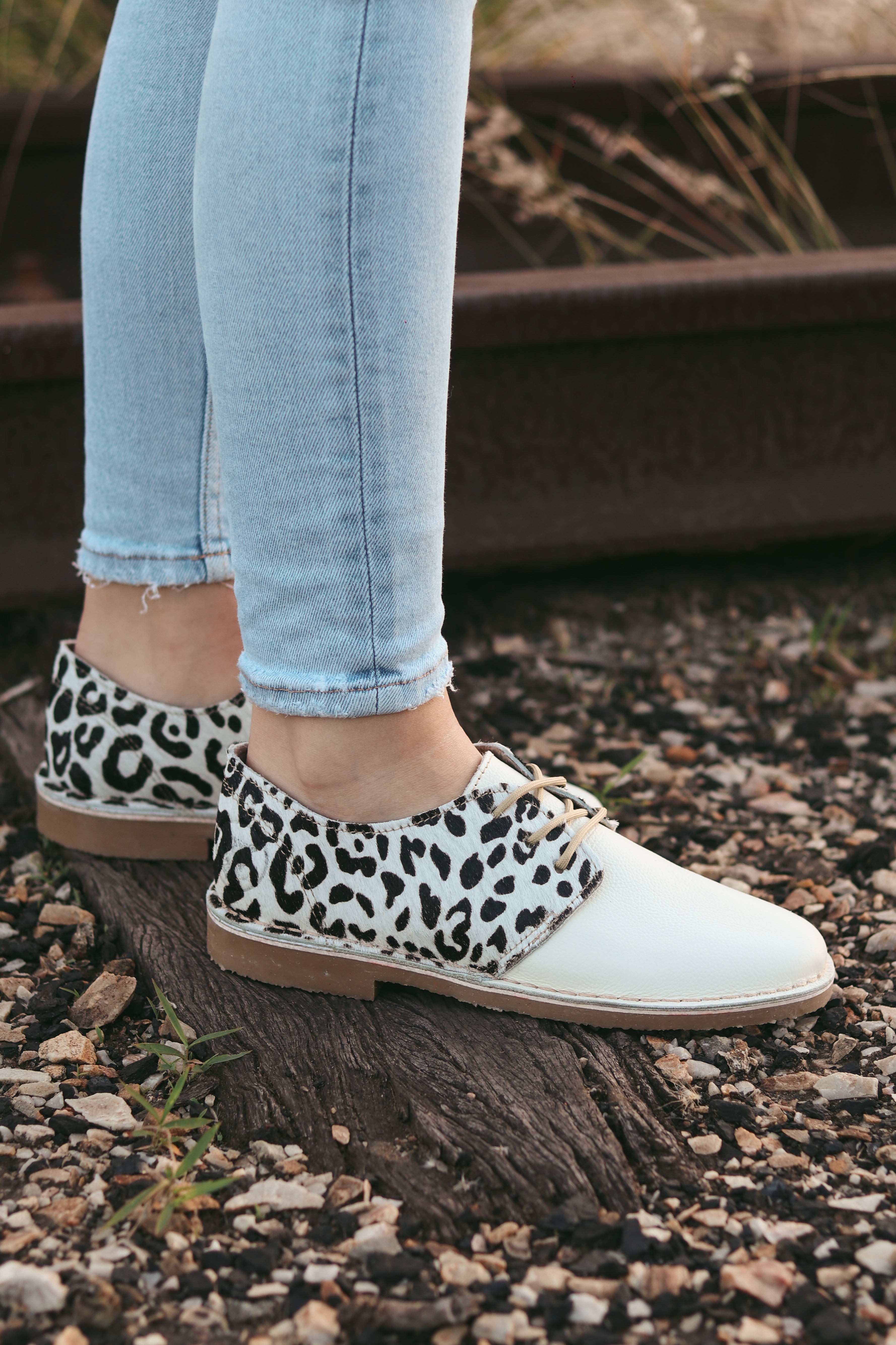 Leopard Ivory Print Veldskoen