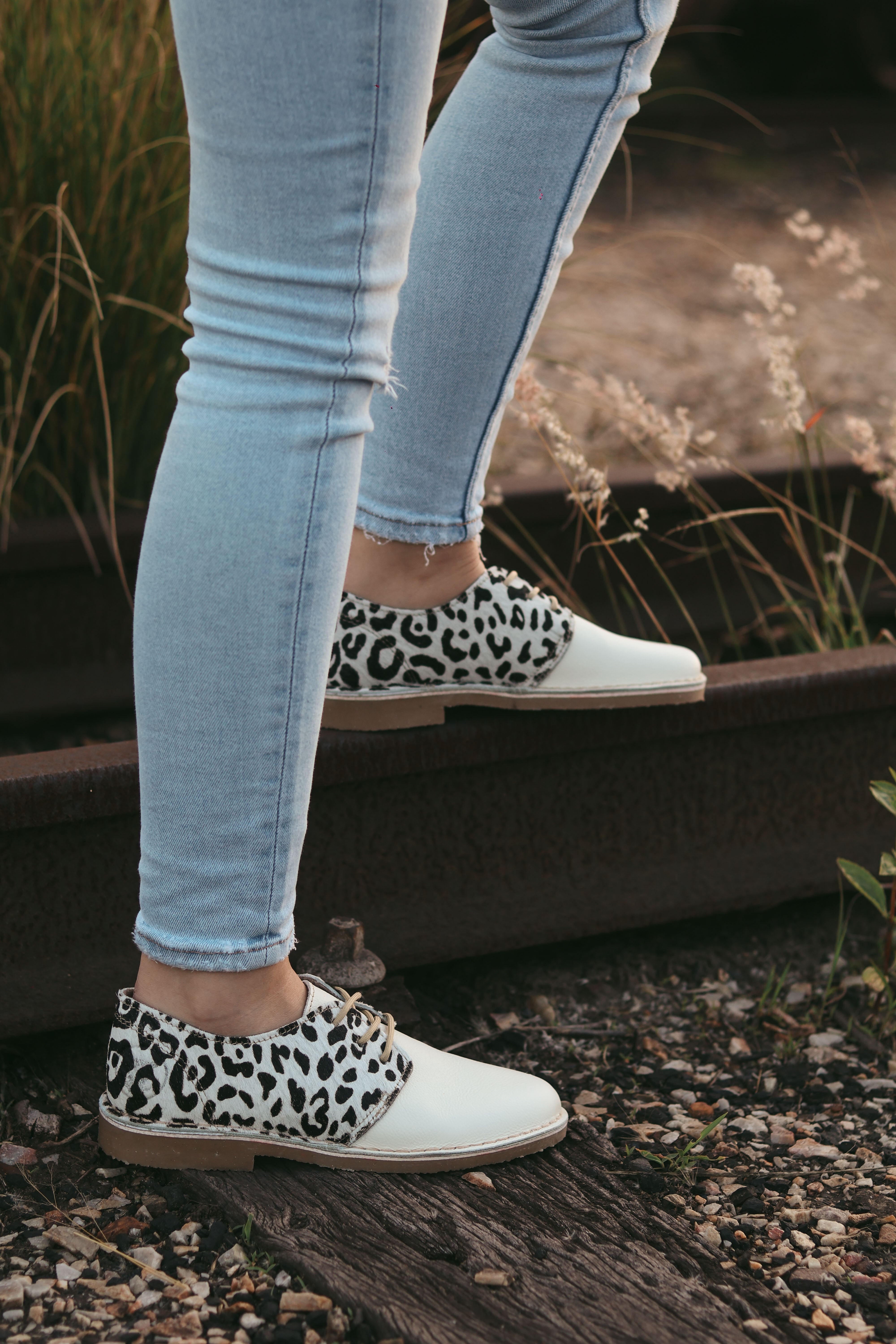 Leopard Ivory Print Veldskoen