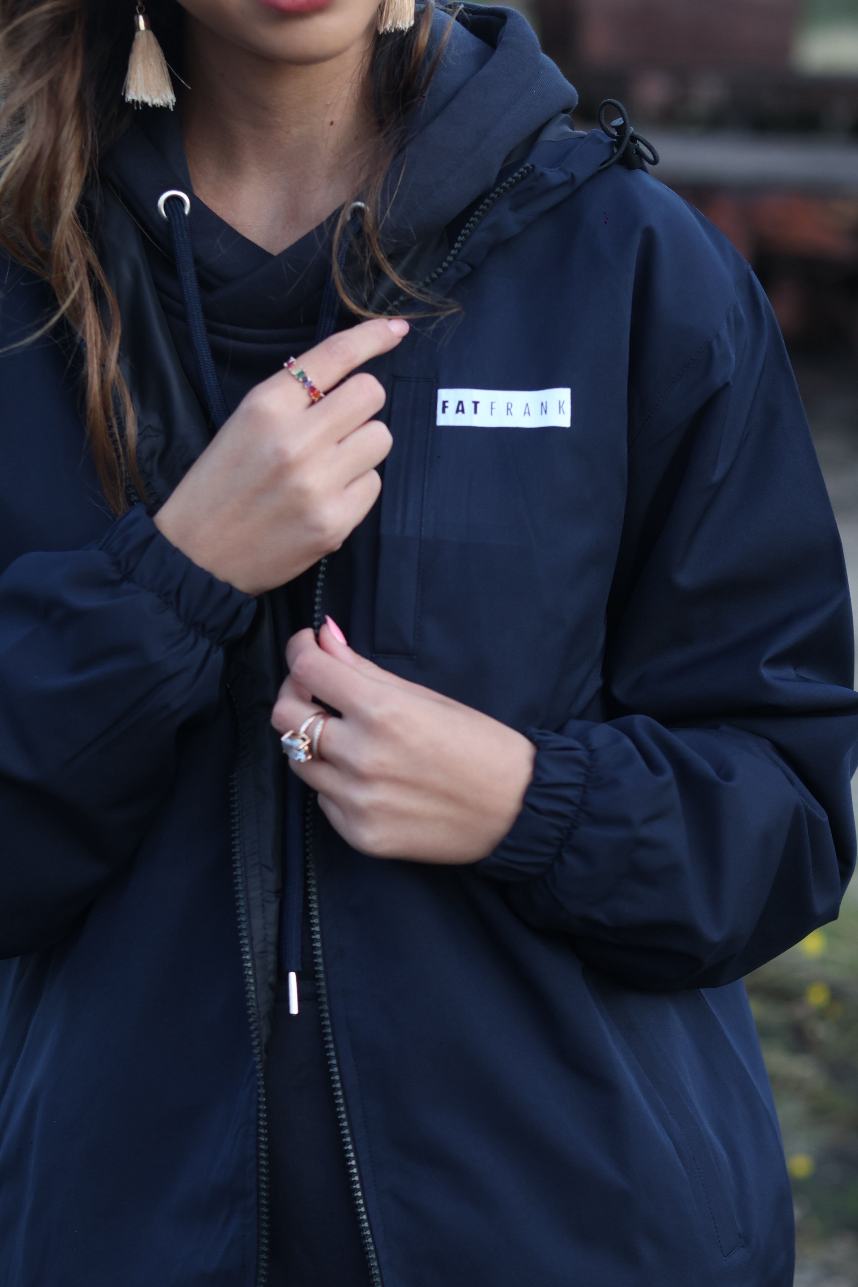 Navy Rain Jacket