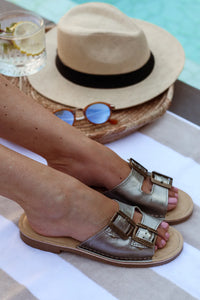 Silver Buckle Sandal Size 7