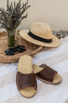 Vamp Sandal Brown