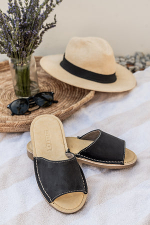 Vamp Sandal Black