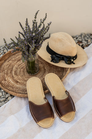 Vamp Sandal Brown