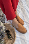 Vamp Closed Sandal Tan