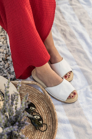 Vamp Sandal White