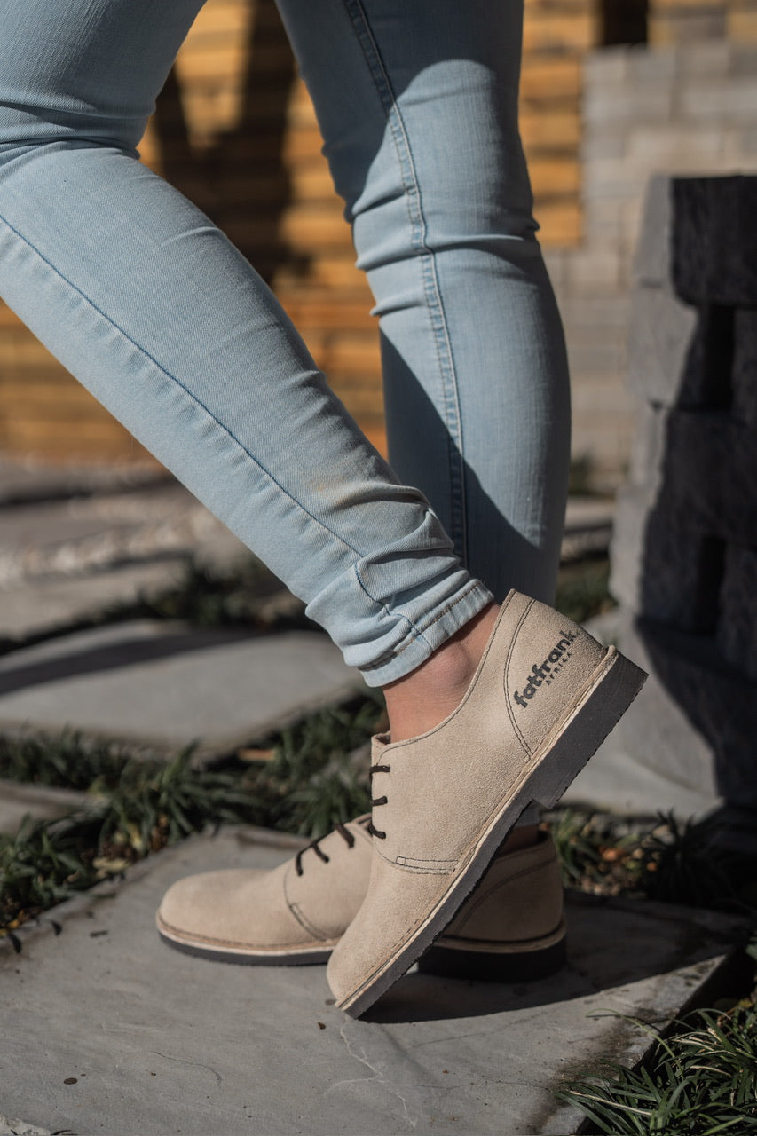 Ladies Suede Stone Veldskoen