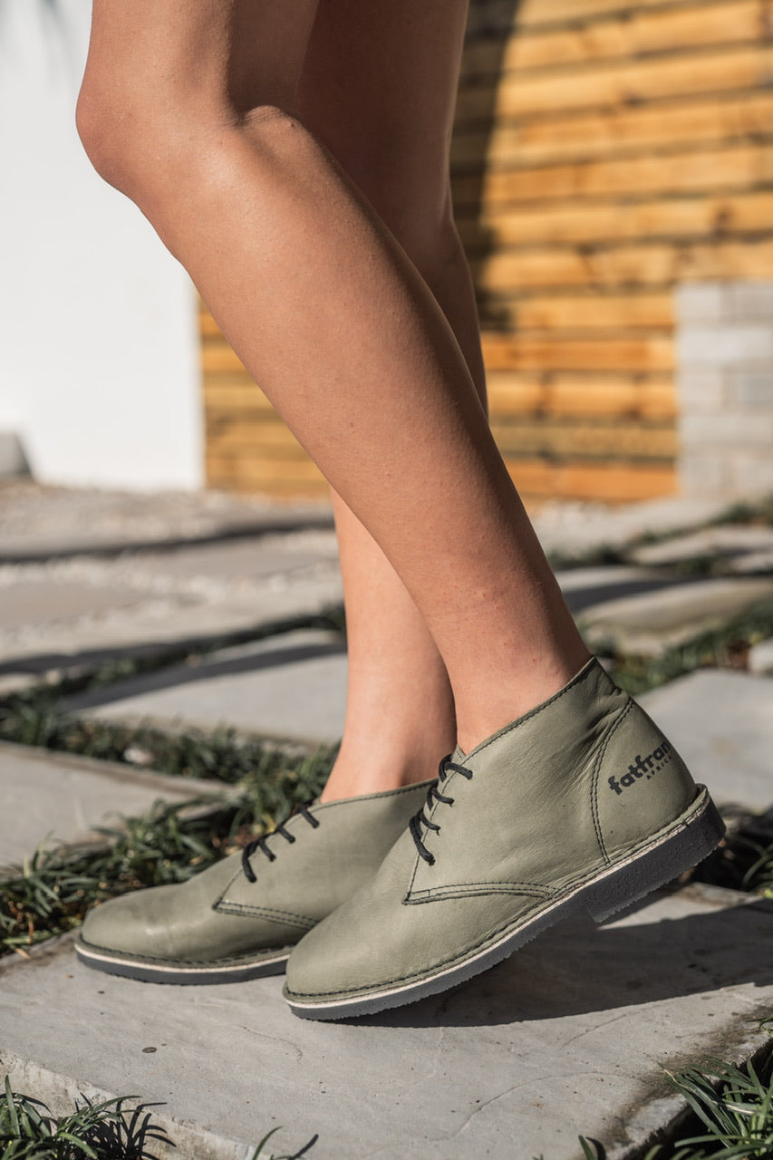 Ladies Olive Veldskoen Boot