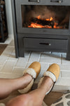 Mens Mustard Wool Slipper