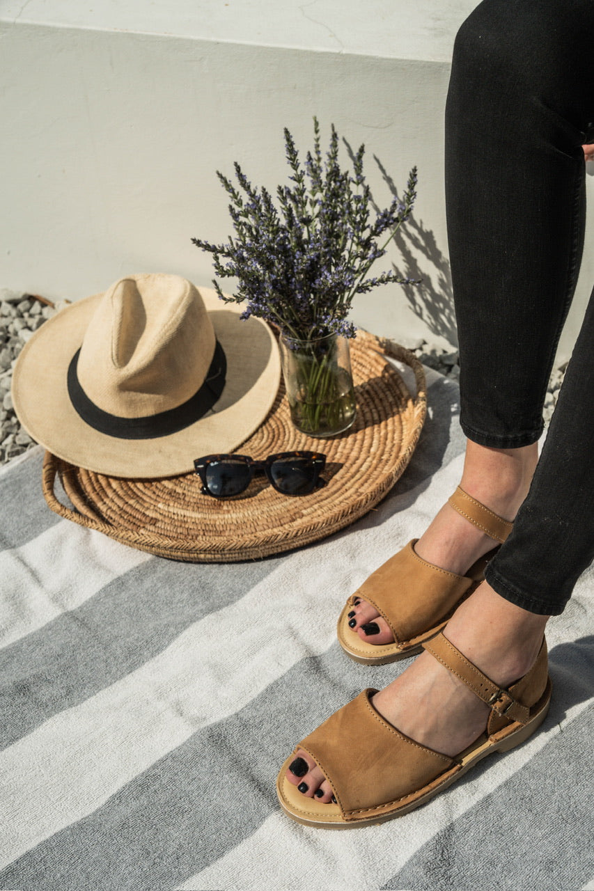 Vamp Strap Sandal Cinnamon