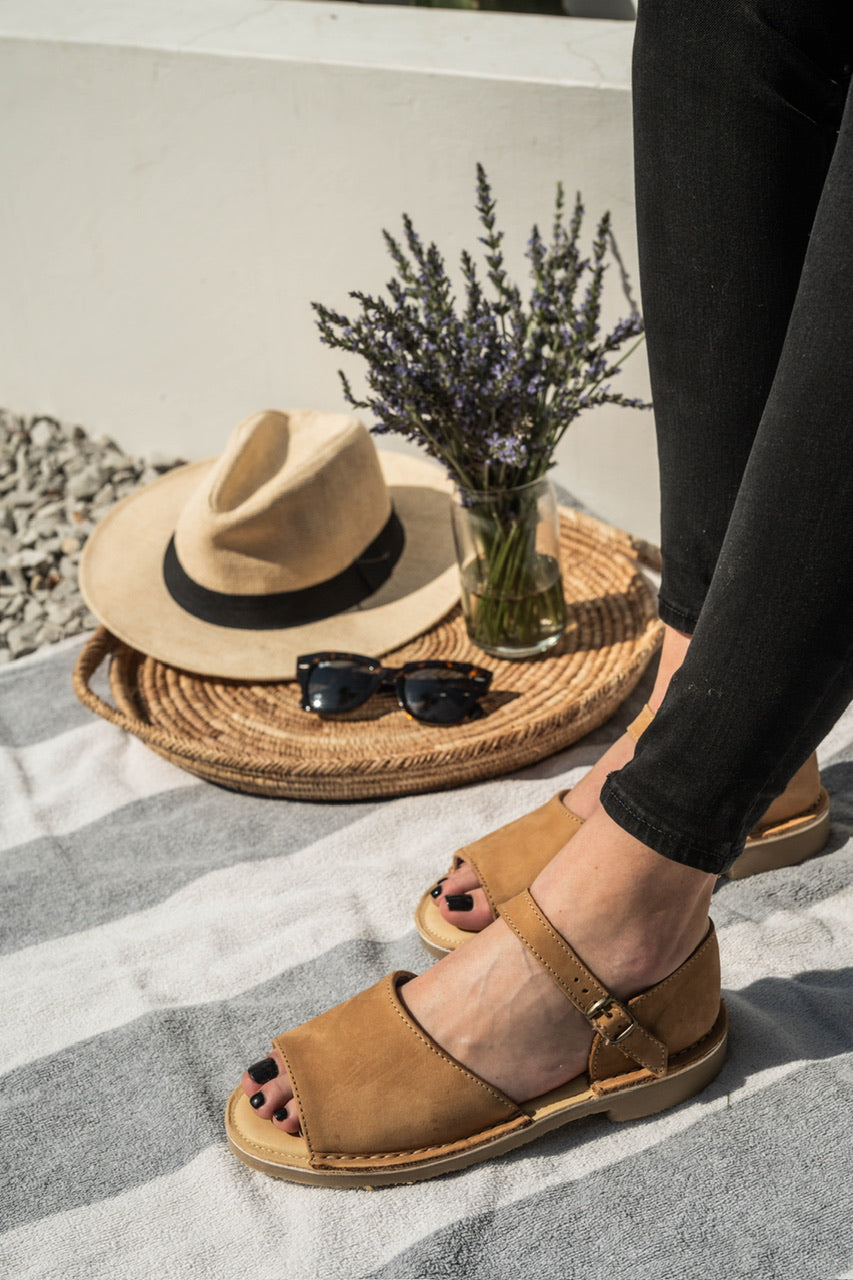 Vamp Strap Sandal Cinnamon