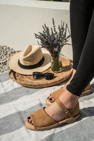 Vamp Strap Sandal Cinnamon