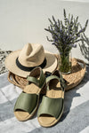 Vamp Strap Sandal Olive