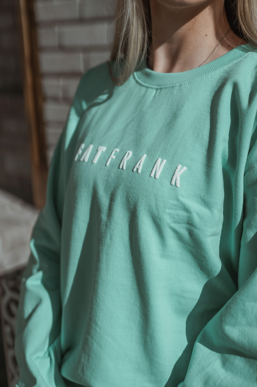 Mint Sweater Puff Print