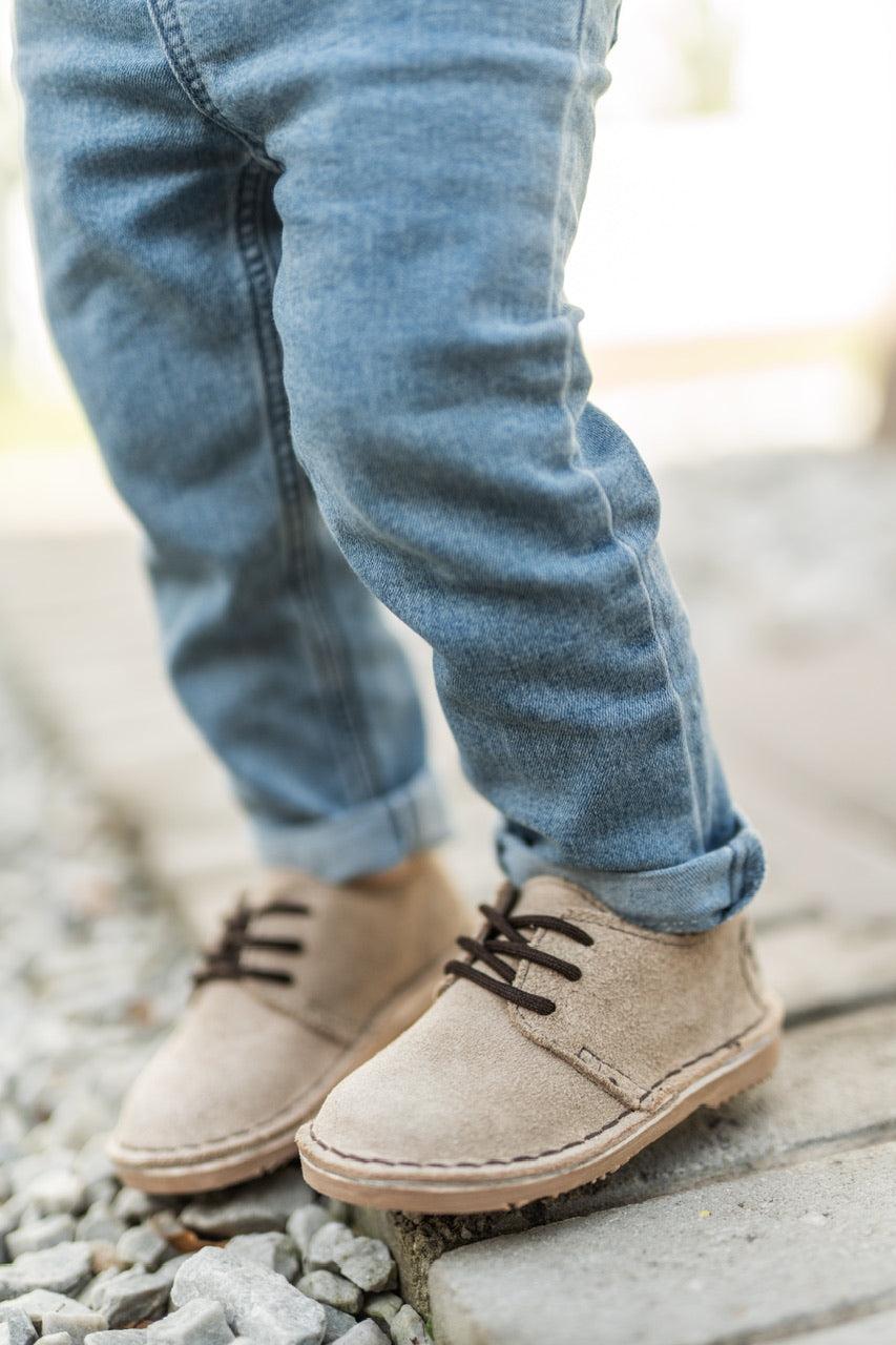 Kids Veldskoen Beige Shoe