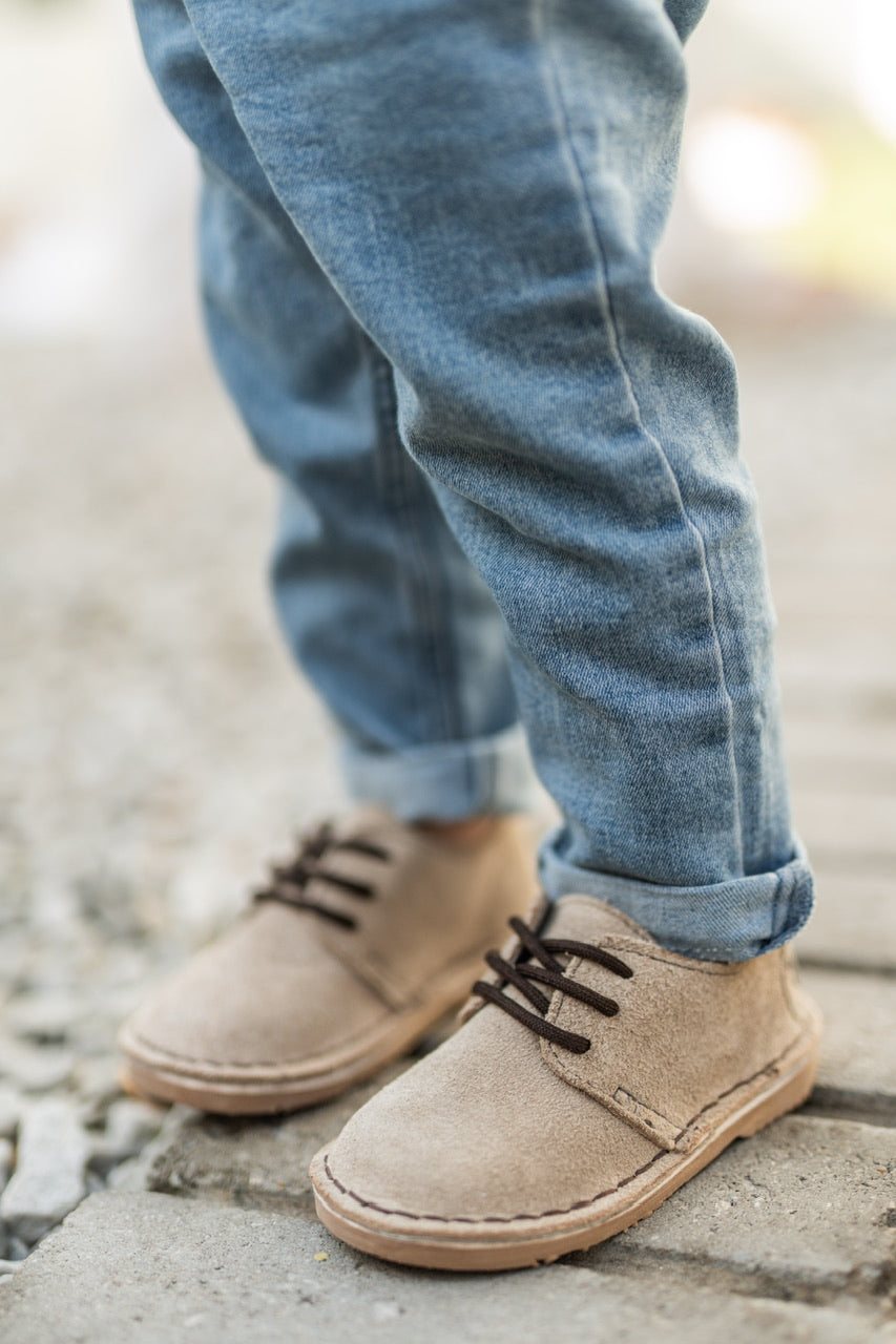Kids Veldskoen Beige Shoe