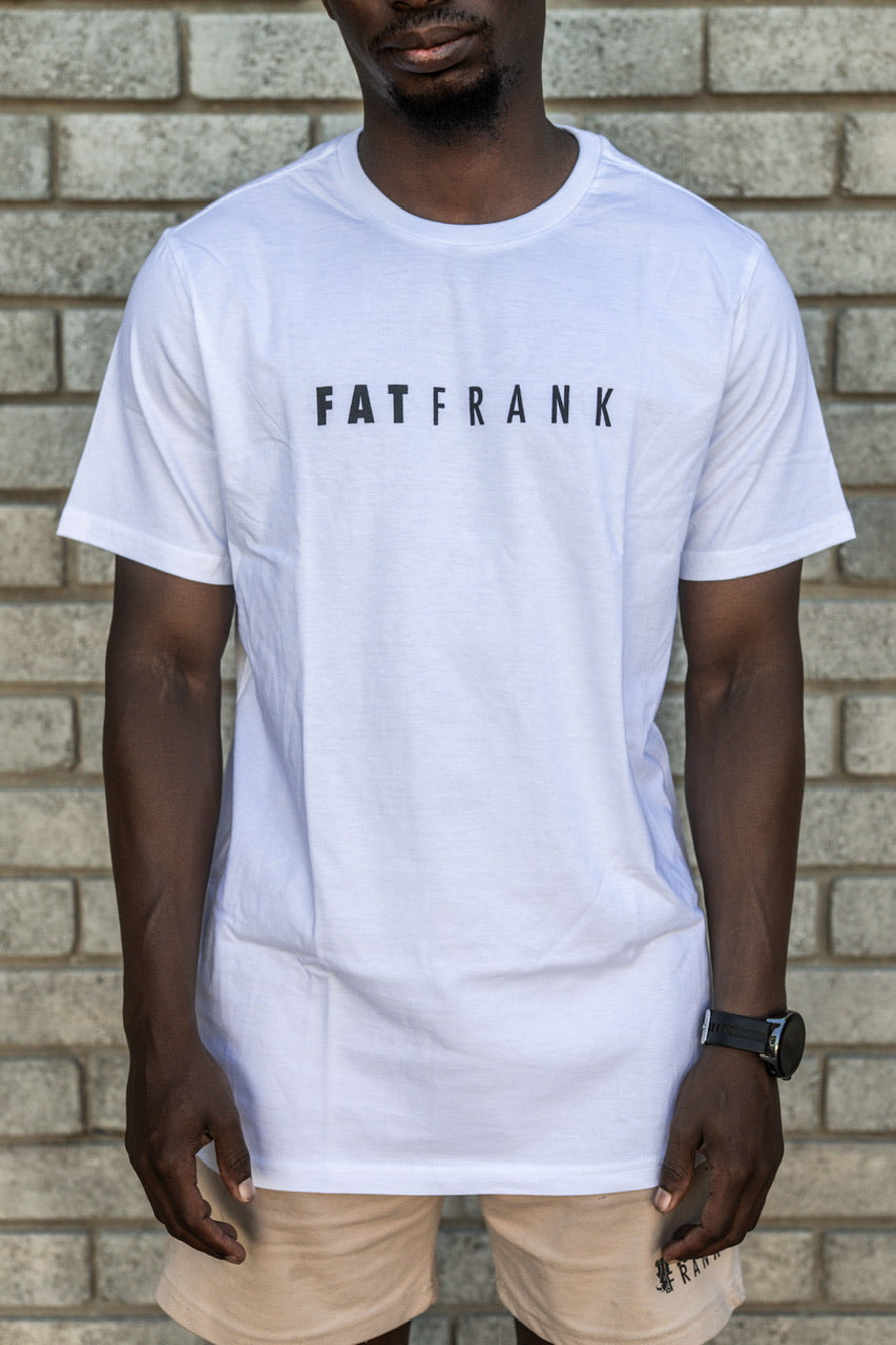 Mens T White FATFRANK