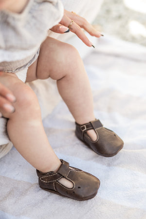 Kids Vamp Brown Slip On
