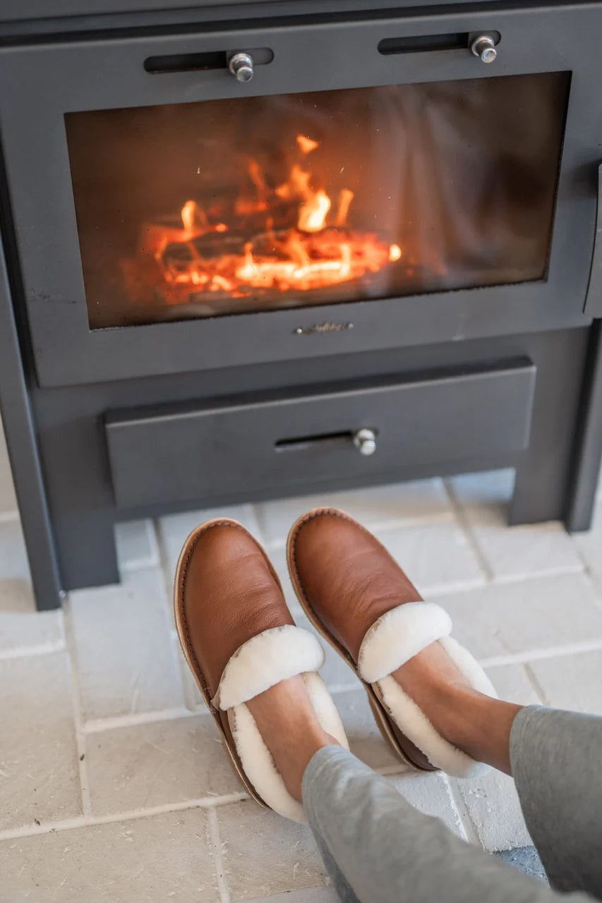 Brown Ladies Slippers
