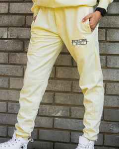Pastel Yellow Track Pants